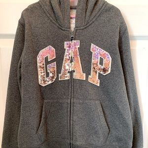 Gap Girl’s Gray Hoodie Size L (10)